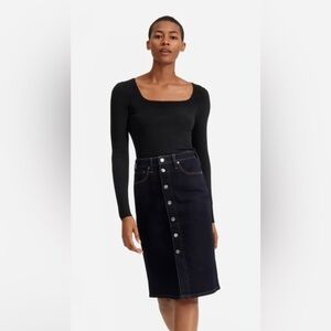 Everlane square neck knit top